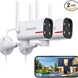 DEKCO 2 Pack Outdoor Security Camera