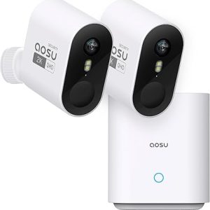 AOSU Security Cameras Wireless Outdoor Home System